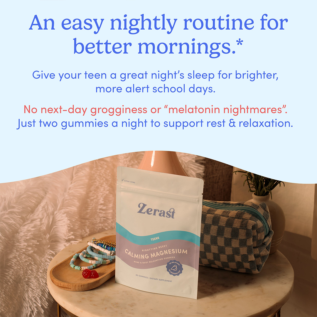 ZERAST Teens’ Nighttime Reset Calming Magnesium