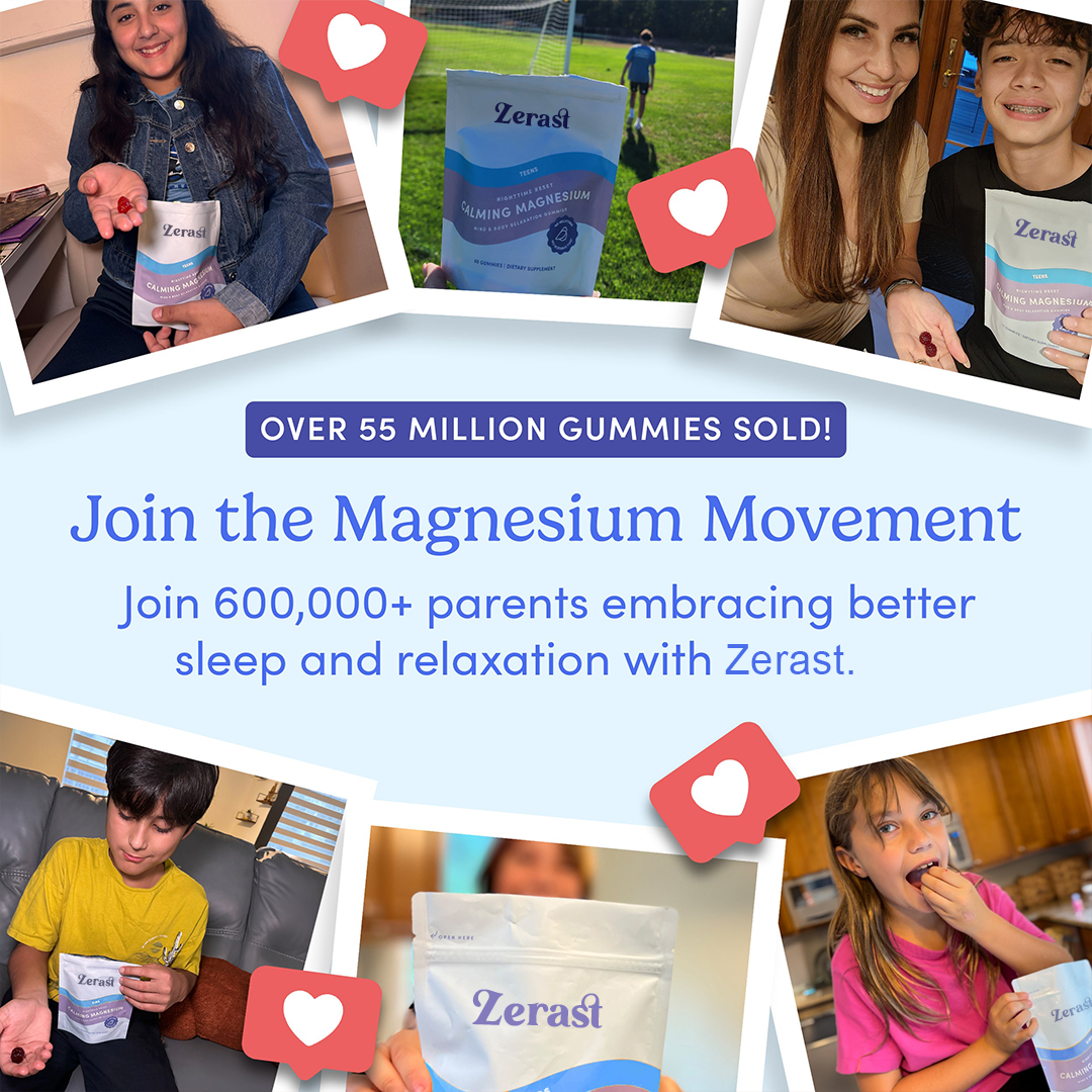 ZERAST Teens’ Nighttime Reset Calming Magnesium