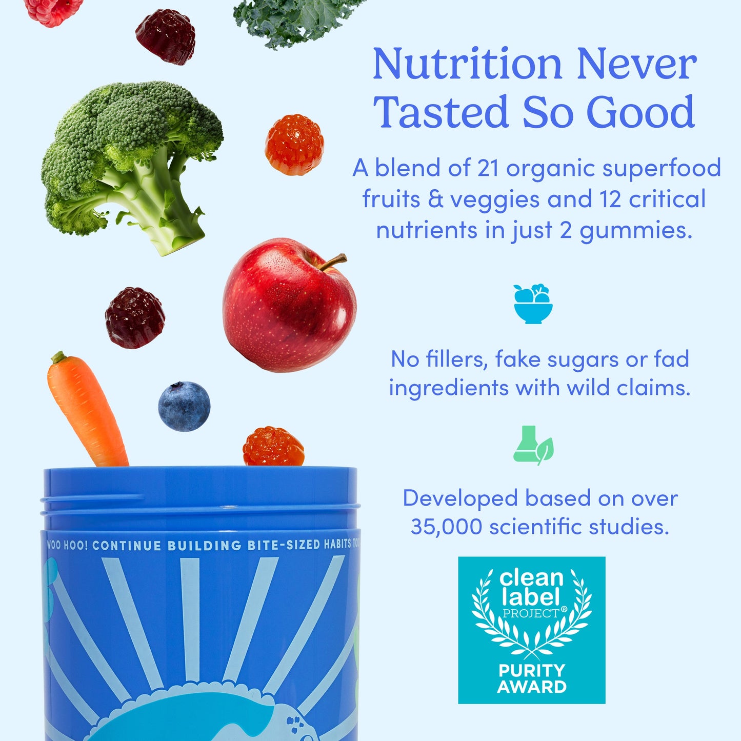 ZERAST The "No Junk"™ Teens’ Multi