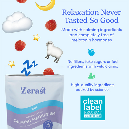 ZERAST Teens’ Nighttime Reset Calming Magnesium