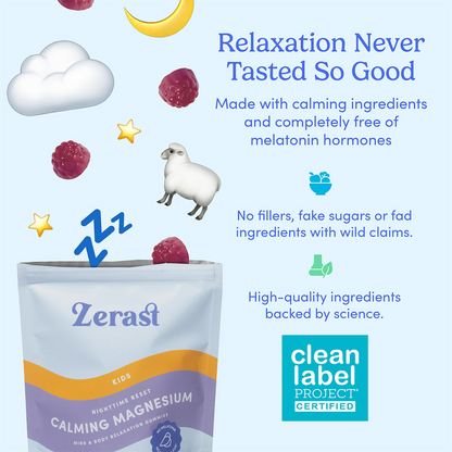ZERAST Kids’ Nighttime Reset Calming Magnesium